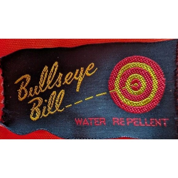 Vintage 1960s Bullseye Bill Mens XL Fluorescent Hunting Jacket Water Resistant - Picture 3 of 9